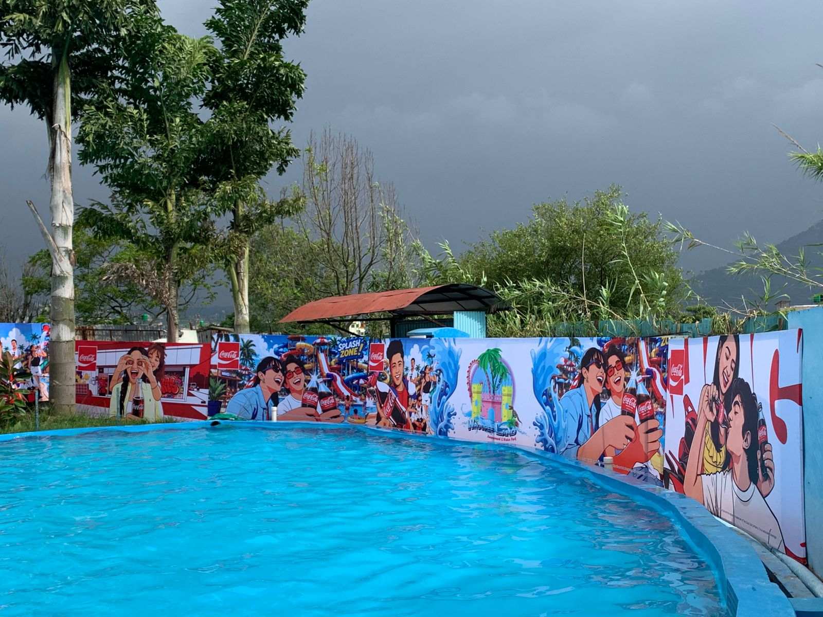 Pool Side Branding for Coca - Cola