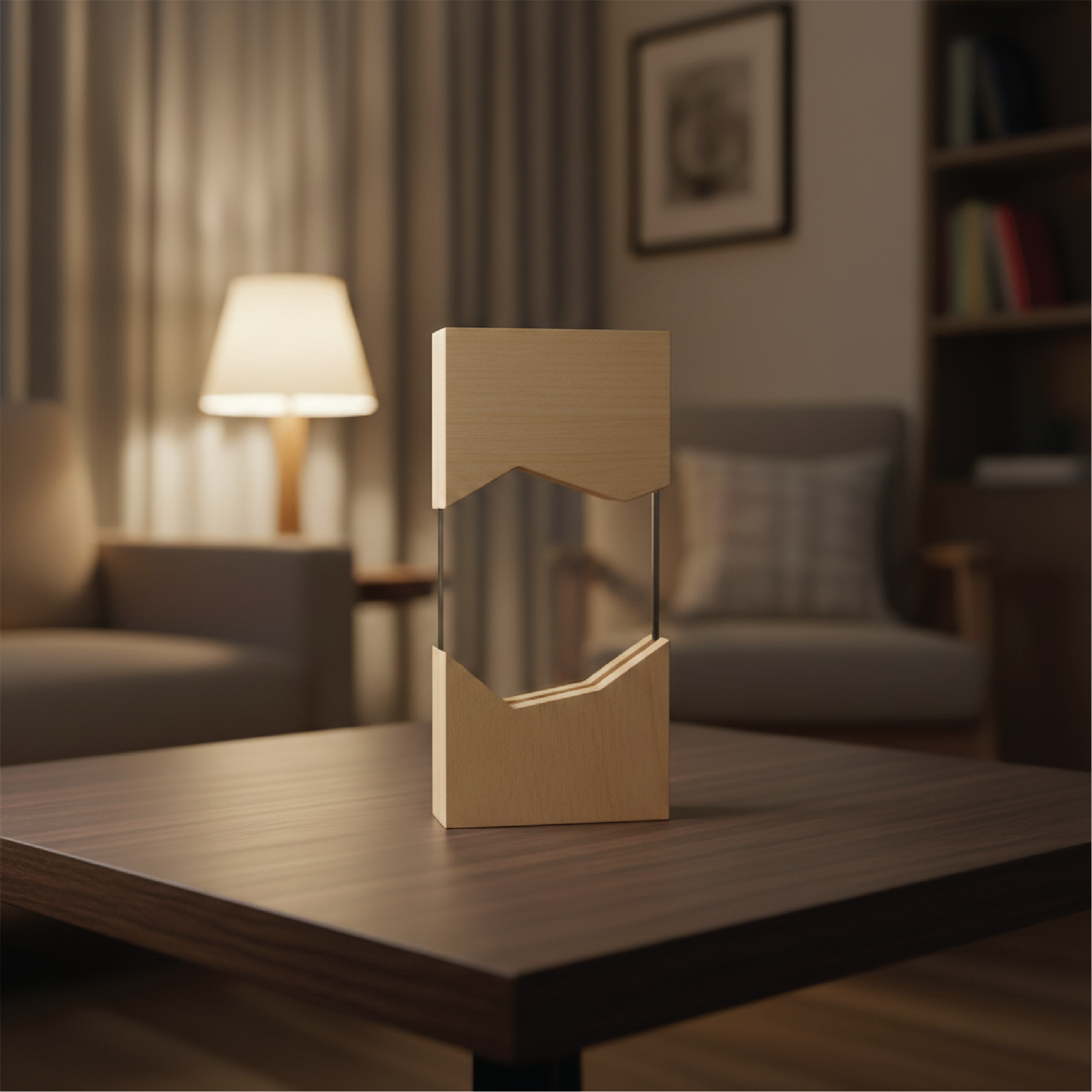 DOUBLE WOOD CRYSTAL TROPHY